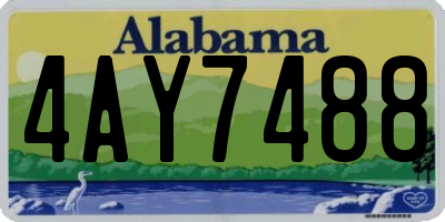AL license plate 4AY7488