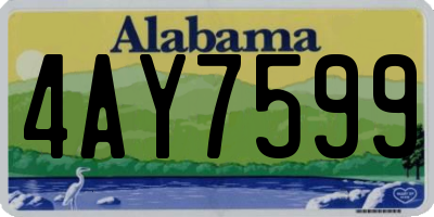 AL license plate 4AY7599