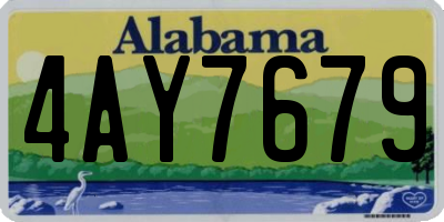 AL license plate 4AY7679