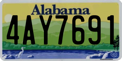 AL license plate 4AY7691