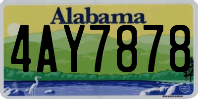 AL license plate 4AY7878