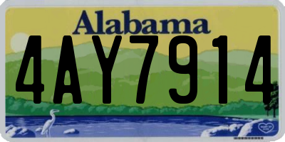 AL license plate 4AY7914