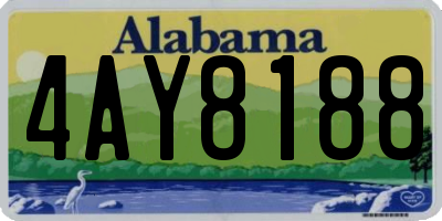 AL license plate 4AY8188