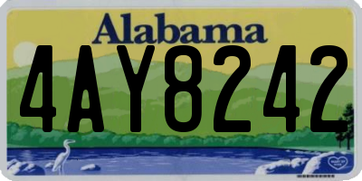 AL license plate 4AY8242