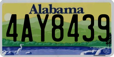 AL license plate 4AY8439