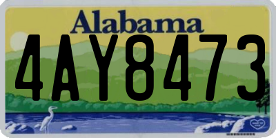 AL license plate 4AY8473