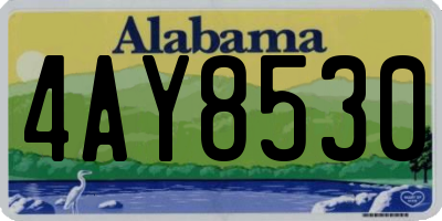 AL license plate 4AY8530