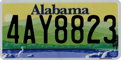 AL license plate 4AY8823