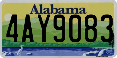 AL license plate 4AY9083