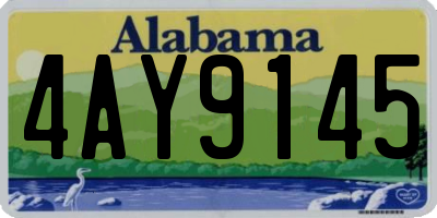 AL license plate 4AY9145