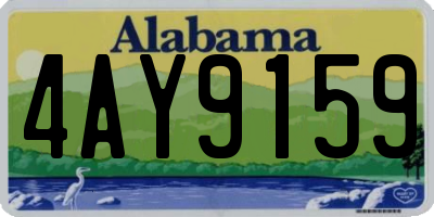 AL license plate 4AY9159
