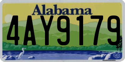 AL license plate 4AY9179