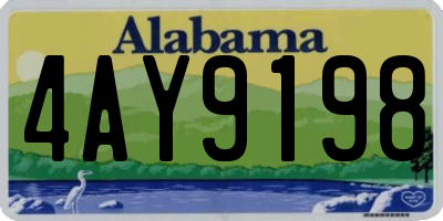 AL license plate 4AY9198