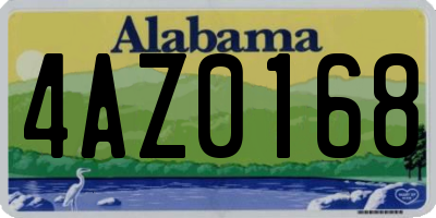 AL license plate 4AZ0168