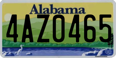 AL license plate 4AZ0465