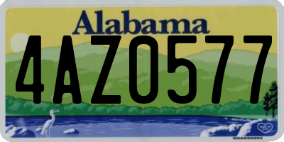 AL license plate 4AZ0577