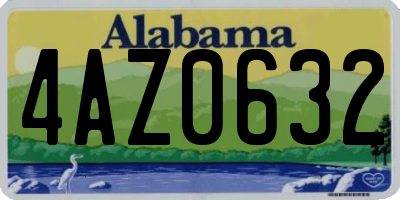 AL license plate 4AZ0632