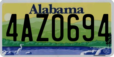 AL license plate 4AZ0694