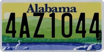 AL license plate 4AZ1044
