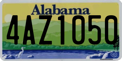 AL license plate 4AZ1050