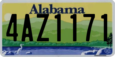 AL license plate 4AZ1171