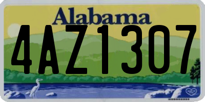 AL license plate 4AZ1307