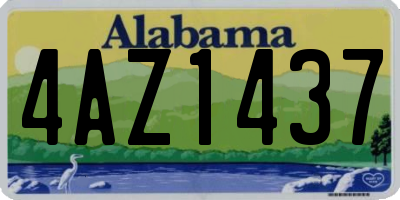 AL license plate 4AZ1437