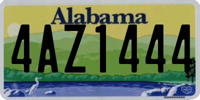 AL license plate 4AZ1444