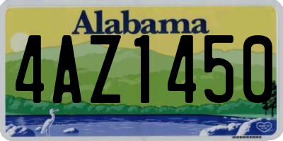 AL license plate 4AZ1450