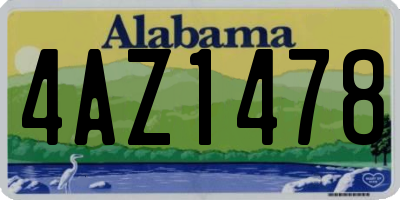 AL license plate 4AZ1478