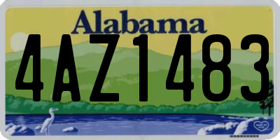 AL license plate 4AZ1483
