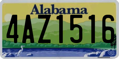 AL license plate 4AZ1516