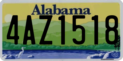 AL license plate 4AZ1518