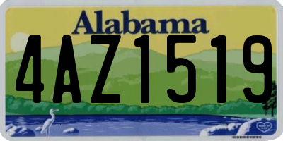 AL license plate 4AZ1519