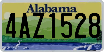 AL license plate 4AZ1528