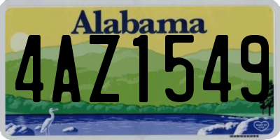 AL license plate 4AZ1549