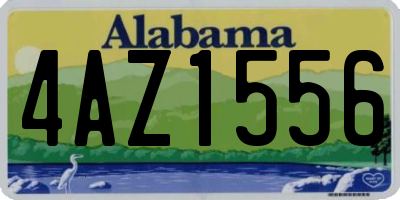 AL license plate 4AZ1556