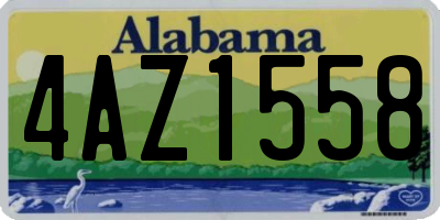 AL license plate 4AZ1558
