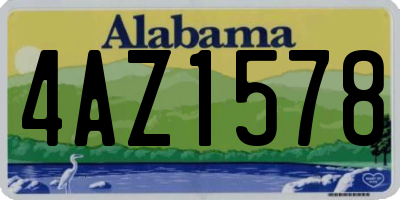 AL license plate 4AZ1578