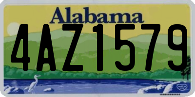 AL license plate 4AZ1579