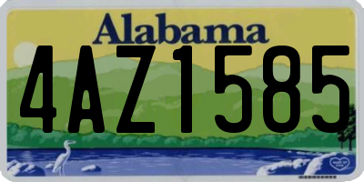 AL license plate 4AZ1585