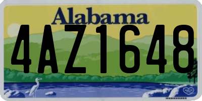 AL license plate 4AZ1648
