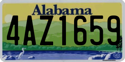 AL license plate 4AZ1659