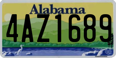 AL license plate 4AZ1689