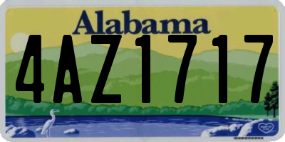 AL license plate 4AZ1717