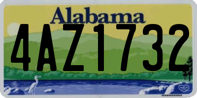 AL license plate 4AZ1732