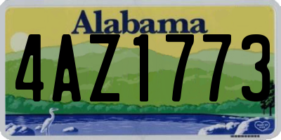 AL license plate 4AZ1773