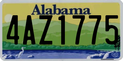 AL license plate 4AZ1775