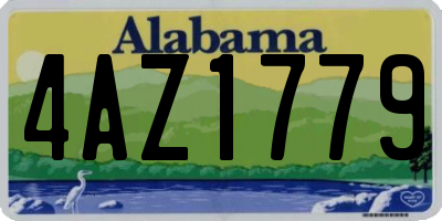AL license plate 4AZ1779