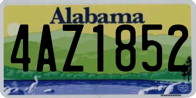 AL license plate 4AZ1852
